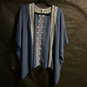 Sheer blue cardigan